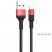 USB кабель HOCO X26 USB  -  Type-C, 1 м, кабель для зарядки і передачі даних, чорно-червоний
