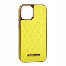 Чохол Puloka Leather Case для Apple iPhone 12 / 12 Pro Yellow
