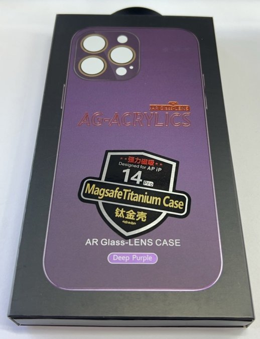 Чехол AG-ACRYLICS Magsafe for Apple Iphone 14 Pro Blue Titanium