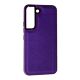 Накладка Leather Case для Samsung S22 Violet