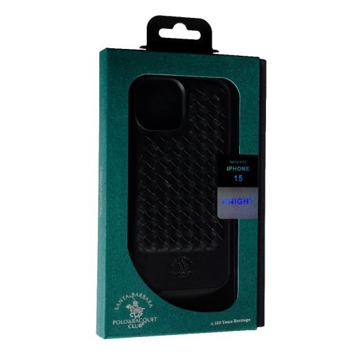 Накладка ШКІРА POLO RAVEL для Apple iPhone 15 Black