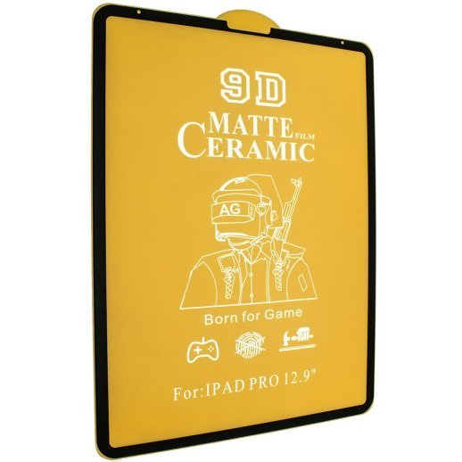 CERAMICS FILM 9D МАТОВЕ APPLE IPAD PRO 12.9 2018-2021 ЧОРНИЙ