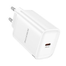 Мережевий зарядний пристрій BOROFONE BA86A TYPE-C PD 45W, білий