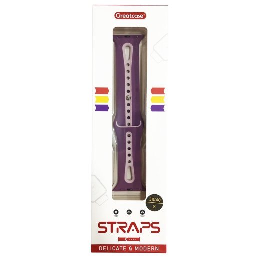 Ремінець силіконовий LINE 2 COLORS для APPLE WATCH 38 | 40 | 41 мм SMALL SIZE