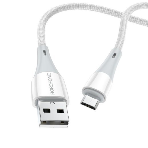 USB кабель BOROFONE BX60 USB - micro USB, білий