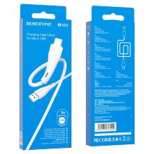 USB кабель BOROFONE BX60 USB - micro USB, білий