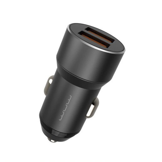 Автомобільний зарядний пристрій WUW C177 2USB 2.4A ЧОРНИЙ