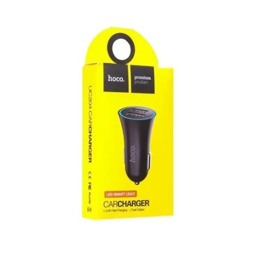 Автомобільний зарядний пристрій HOCO UC204 2 USB 2.4A