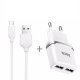 СЗУ HOCO C12 Smart (2USB/2.4A) + USB - MicroUSB (10pc) (белый)