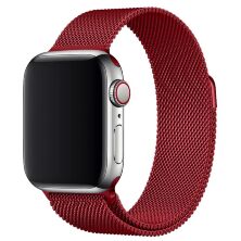 Ремінець металевий для годинника APPLE WATCH 38MM / 40MM / 41MM Milanese Loop 8_RED