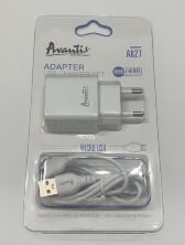 Мережевий Зарядний Пристрій Avantis A827 1USB Micro Білий