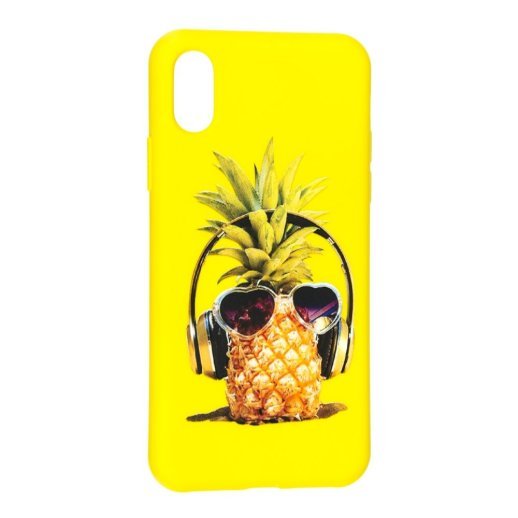Силіконовий чохол Case Art для Apple iPhone X / Xs Yellow New