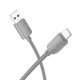 USB кабель HOCO X113 USB - Type-C, 1 метр, сірий