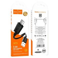 USB кабель HOCO X73 USB - micro USB  1 MЕТР ЧОРНИЙ