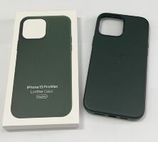 Чохол Leather Case Apple Iphone 13 ProMax  MagSafe Sequoia Green
