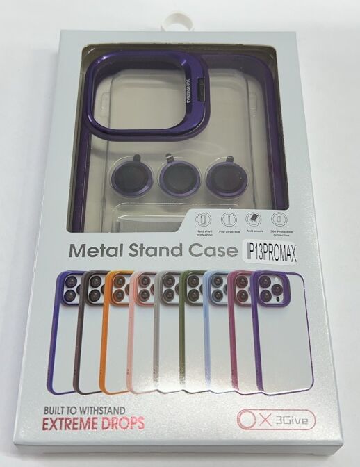 Чехол Metal Stand Case Apple Iphone 13 ProMax Deep Purple 5