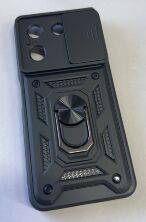 Armor Case With Curtain for ZTE blade A54 Black