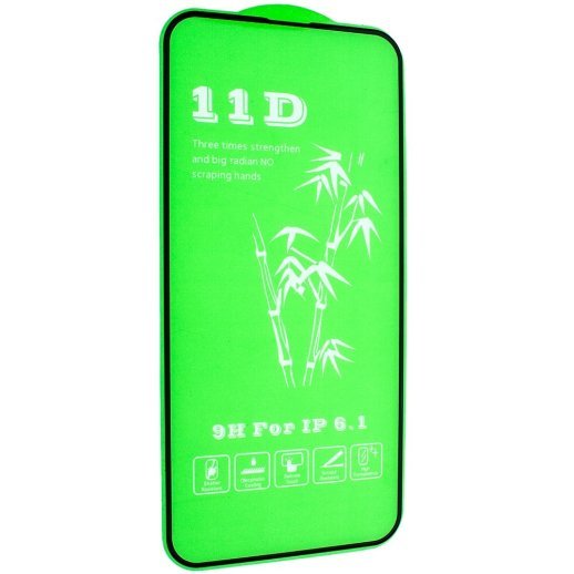 Захисне скло 11D для APPLE iPhone 16E / 14 / 13 / 13 PRO 6.1" ЧОРНИЙ
