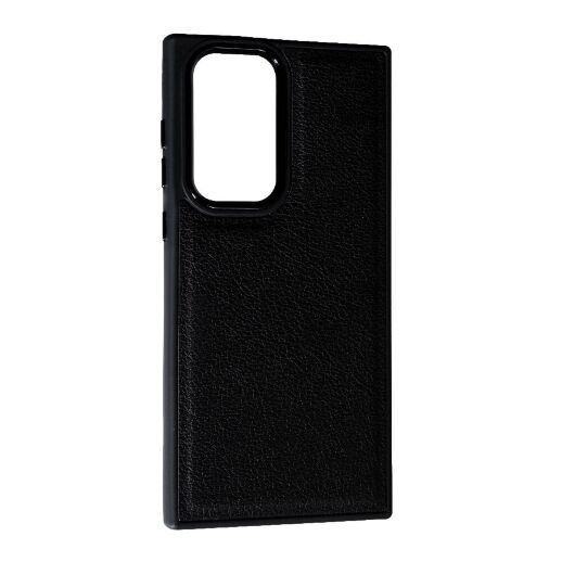 Накладка Leather Case для Samsung S22 Ultra Black