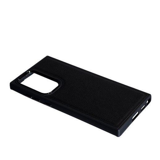 Накладка Leather Case для Samsung S22 Ultra Black