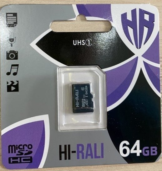 Карта пам'яті Hi-Rali MicroSDXC (UHS-1) 64gb 10 Class