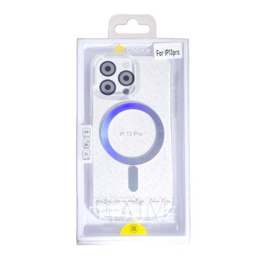 Накладка Magsafe Shiny Color для Apple iPhone 13 Pro Transparent
