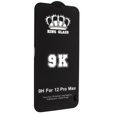 Захисне скло 9K/9D+ GOOD QUALITY APPLE IPHONE 12 PRO MAX 6,7" ЧОРНИЙ