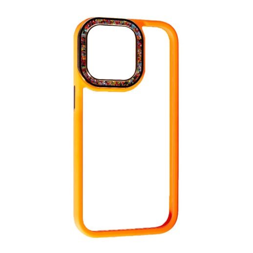 Накладка Swarovski для Apple iPhone 15 Pro Orange