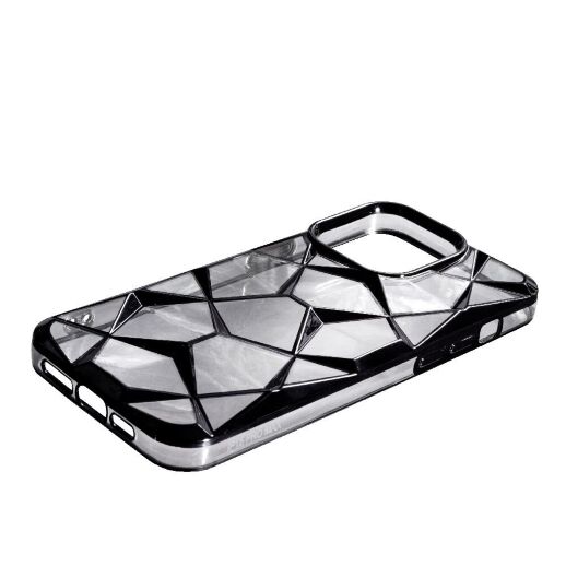 Накладка Abstraction Color для Apple iPhone 15 Pro Black