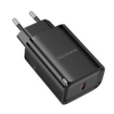 Мережевий зарядний пристрій BOROFONE BA86A TYPE-C PD 45W, чорний