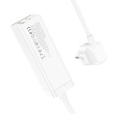 Мережевий подовжувач Hoco AC10A 65W 2*USB + 2*Type-C + Розетка 1,50 метри, білий