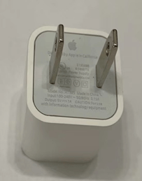 Мережевий Зарядний Пристрій Apple A1385 American Pin Бiлий