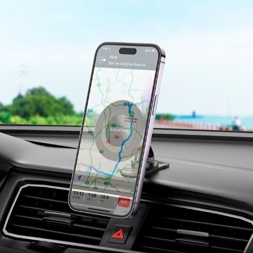 Автомобільний тримач BOROFONE BH91 Ring клеїться на торпеда - магнит