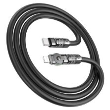 USB-C кабель HOCO U118 Type-C - Lightning ЧОРНИЙ