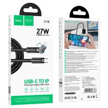 USB-C кабель HOCO U118 Type-C - Lightning ЧОРНИЙ