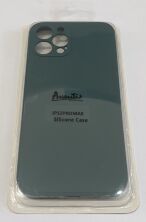 Avantis Full Silicone Case Apple Iphone 12 Pro Max (camera protect) Dark green
