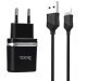 СЗУ HOCO C12 Smart (2USB/2.4A) + USB - Lightning (10pc) (черный)