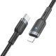 USB-C кабель HOCO U117 Type-C - Lightning 27W, 1 метр, чорний
