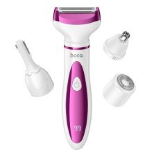 HOCO HP80 4-in-1 ladies trimmer and shaver, rose red