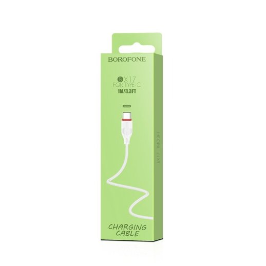 USB кабель BOROFONE BX17 USB - Type-C білий