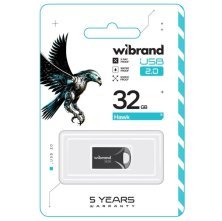 USB флеш 32Gb Wibrand Hawk 2.0 Black