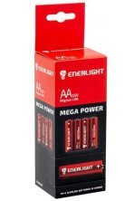 Батарейка AA лужна Enerlight Mega Power LR6 1.5V, 4 штуки RED