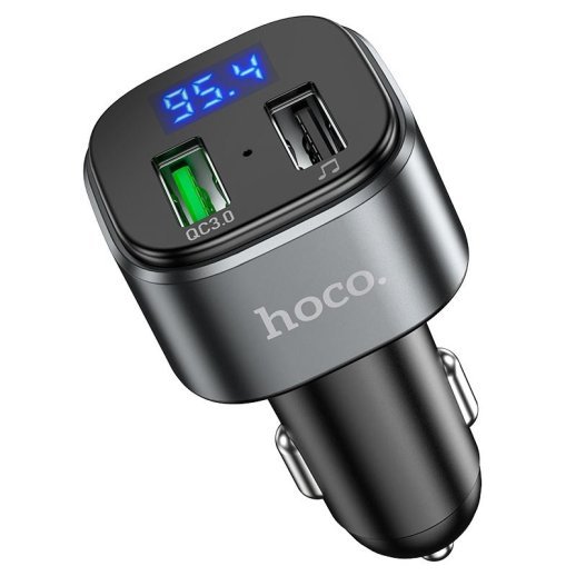 FM трансмітер HOCO E67 Bluetooth з швидкою зарядкою 1USB QC 3.0 18W + 1USB FLASH з гучним зв'язком
