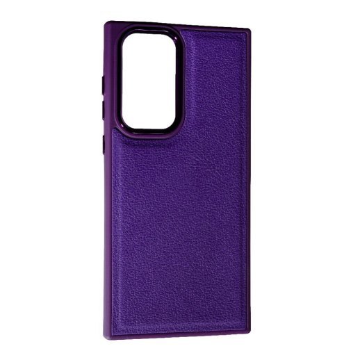 Накладка Leather Case для Samsung S22 Ultra Violet