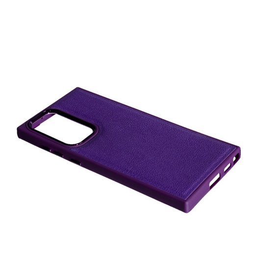 Накладка Leather Case для Samsung S22 Ultra Violet