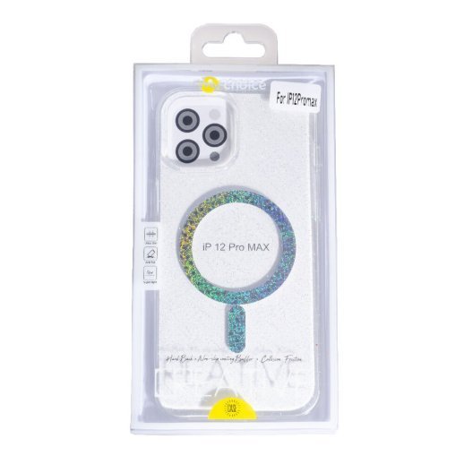Накладка Magsafe Shiny для Apple iPhone 12 Pro Max Transparent