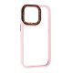 Накладка Swarovski для Apple iPhone 15 Pro Pink Sand