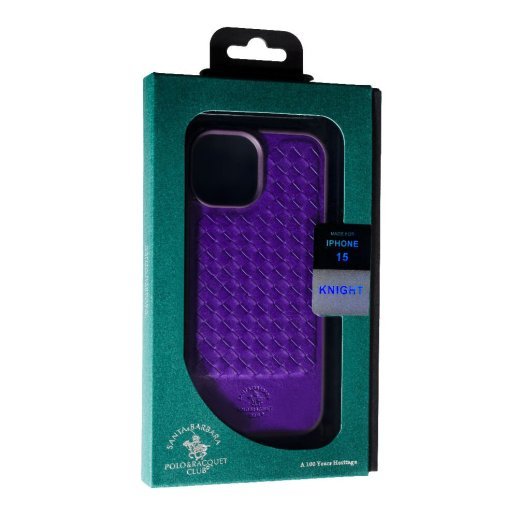 Накладка ШКІРА POLO RAVEL для Apple iPhone 15 Purple