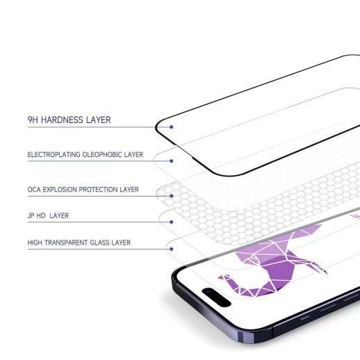 Захисне скло Pro Plus 3d Glass для Apple iPhone 16 Pro Max Transparent