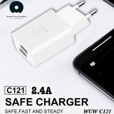 Мережевий зарядний пристрій WUW C121 2 USB PORTS 2.4A